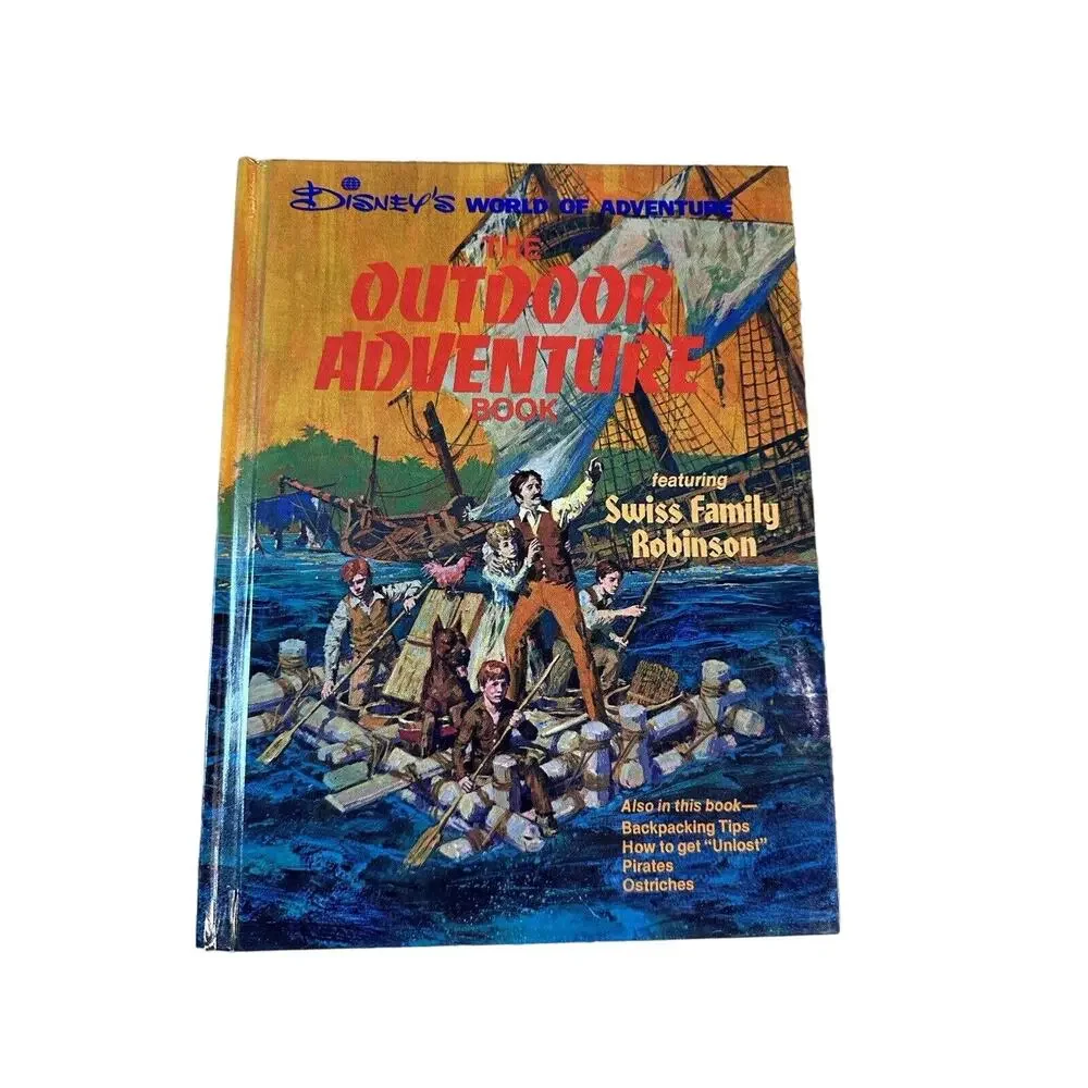 Disney Vintage Outdoor Adventure Book Swiss Family Robinson Story
